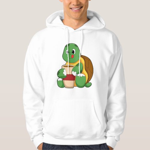 Turtle with Cup of Coffee Hoodie