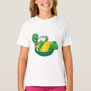Turtle with Cup of Coffee T-Shirt