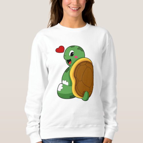 Turtle with Heart Sweatshirt