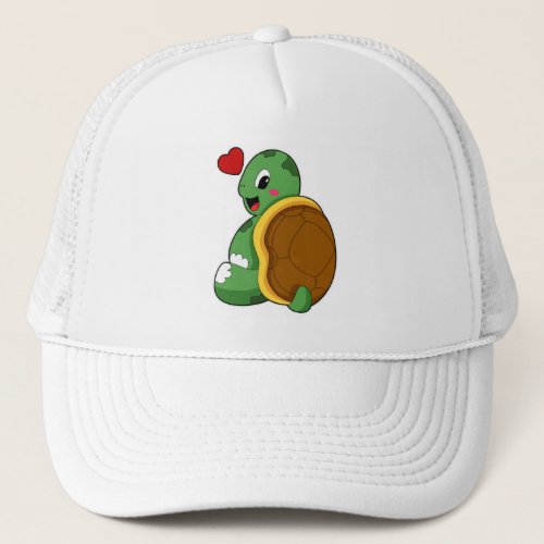 Turtle with Heart Trucker Hat