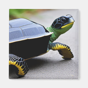 Turtle with Metal Shell Concept Art Magnet