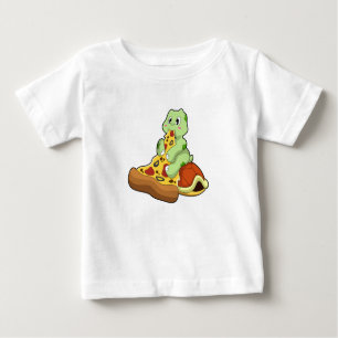 Turtle with Pizza Baby T-Shirt