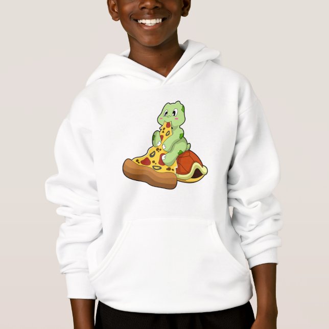 Turtle with Pizza Hoodie (Front)