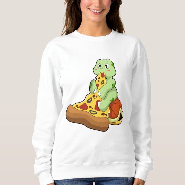 Turtle with Pizza Sweatshirt (Front)