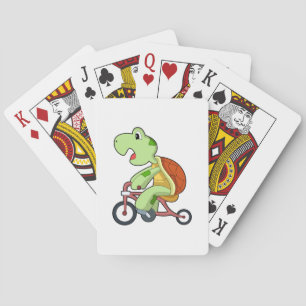Turtle with poker cards