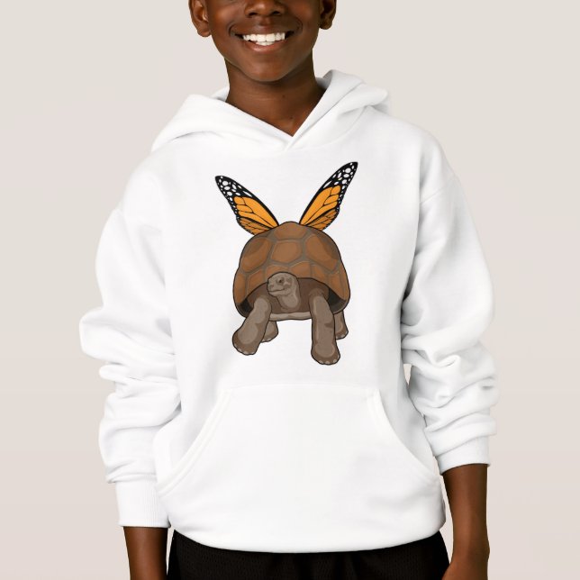Turtle with Rainbow Colors Hoodie (Front)