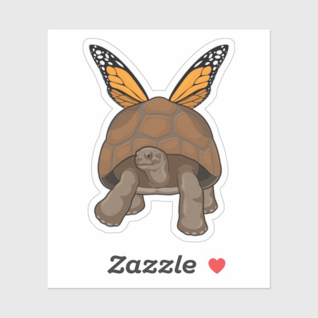 Turtle with Rainbow Colors Sticker (Sheet)