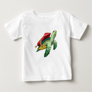 Turtle with Rocket Baby T-Shirt