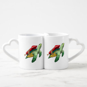 Turtle with Rocket Coffee Mug Set