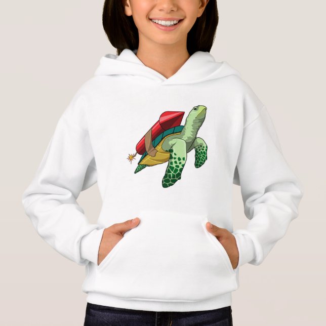 Turtle with Rocket Hoodie (Front)