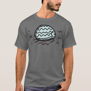 turtle with round shape in blue color T-Shirt