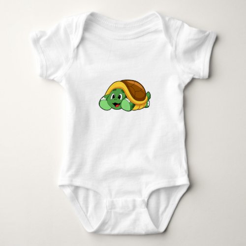 Turtle with Shell as Blanket Baby Bodysuit