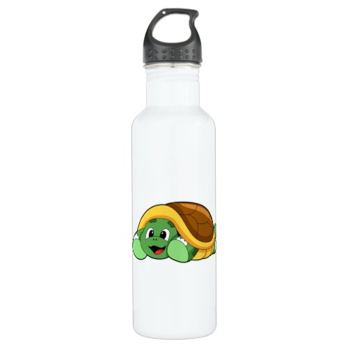 Turtle with Shell as Blanket Stainless Steel Water Bottle