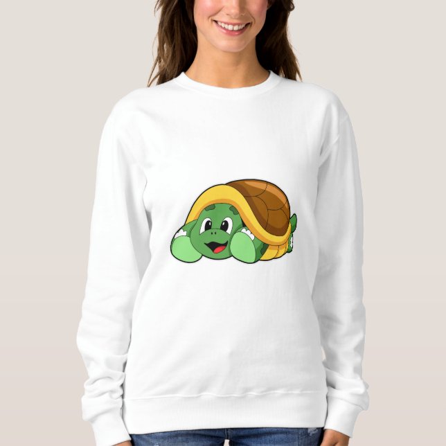 Turtle with Shell as Blanket Sweatshirt (Front)