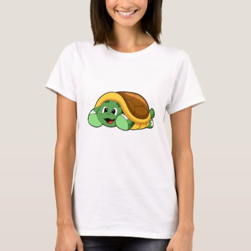 Turtle with Shell as Blanket T_Shirt