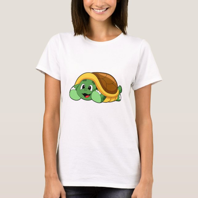 Turtle with Shell as Blanket T-Shirt (Front)