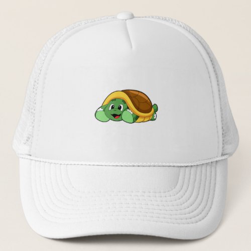 Turtle with Shell as Blanket Trucker Hat