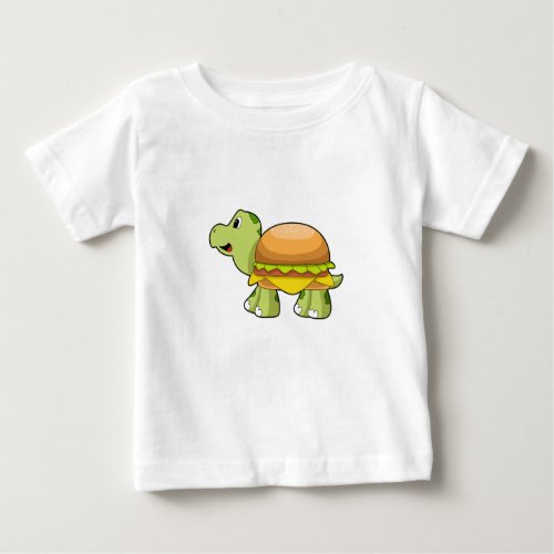 Turtle with Shell as BurgerPNG Baby T_Shirt