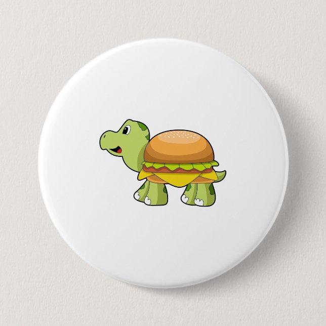 Turtle with Shell as Burger.PNG Button (Front)