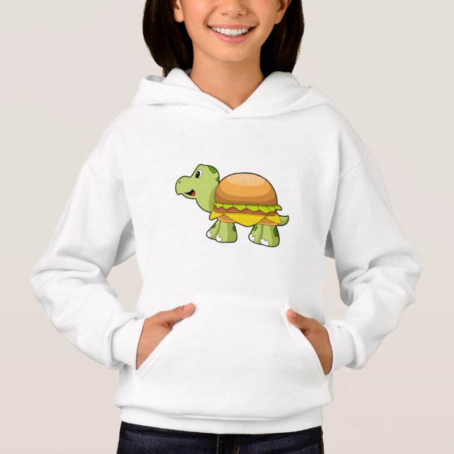 Turtle with Shell as Burger.PNG Hoodie (Front)