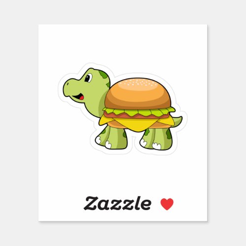 Turtle with Shell as BurgerPNG Sticker