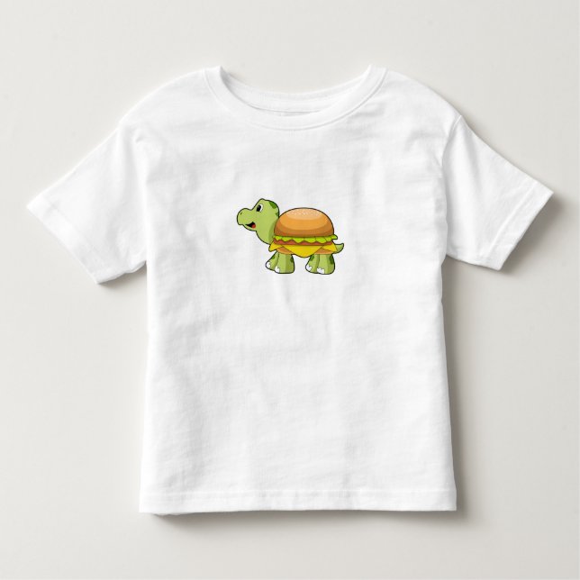 Turtle with Shell as Burger.PNG Toddler T-shirt (Front)