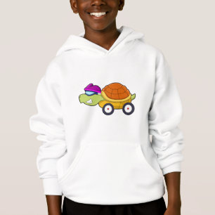 Turtle with Shell as Car Hoodie