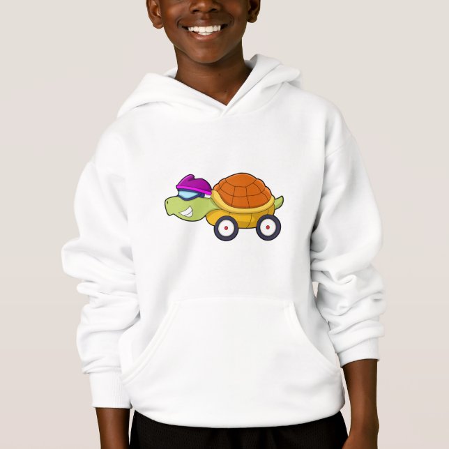 Turtle with Shell as Car Hoodie (Front)