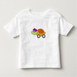 Turtle with Shell as Car Toddler T-shirt