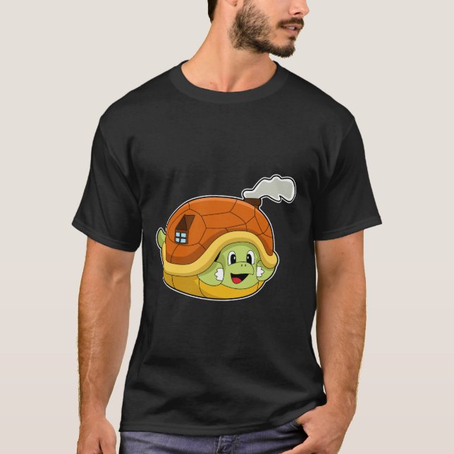 Turtle with Shell as House T-Shirt (Front)
