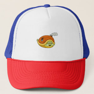 Turtle with Shell as House Trucker Hat