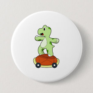Turtle with Shell as Skateboard Button