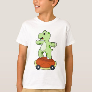 Turtle with Shell as Skateboard T-Shirt