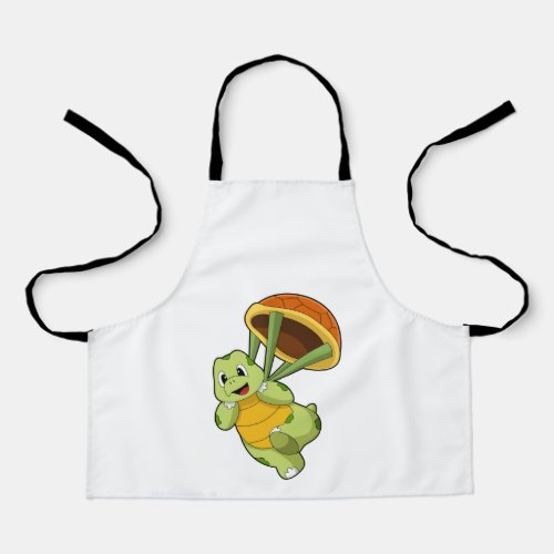 Turtle with Shell as Skydiver Apron