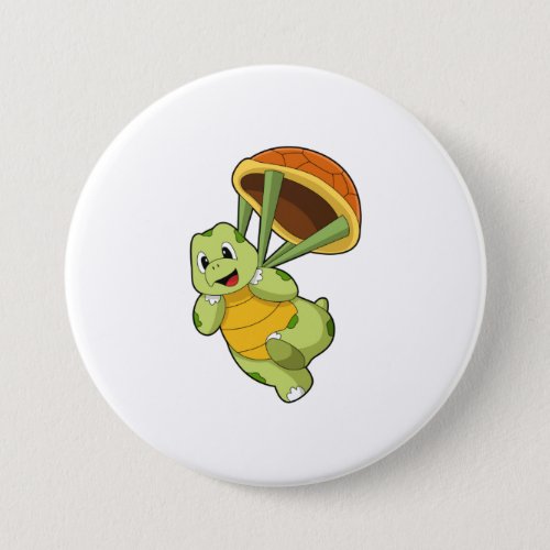 Turtle with Shell as Skydiver Button