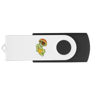 Turtle with Shell as Skydiver Flash Drive