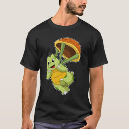 Turtle with Shell as Skydiver T-Shirt