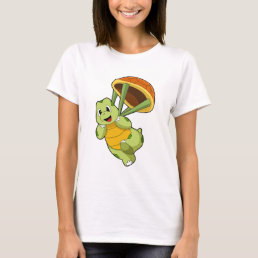 Turtle with Shell as Skydiver T-Shirt