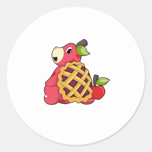 Turtle with Shell Classic Round Sticker