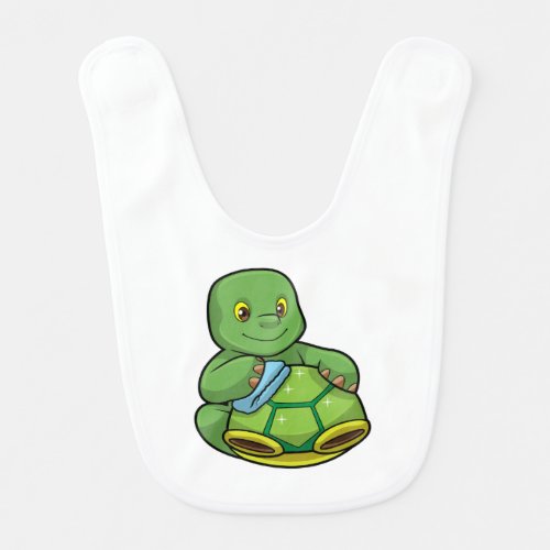 Turtle with Shell  Cleaning rag Baby Bib