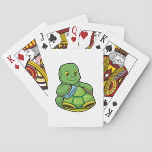 Turtle with Shell & Cleaning rag Poker Cards