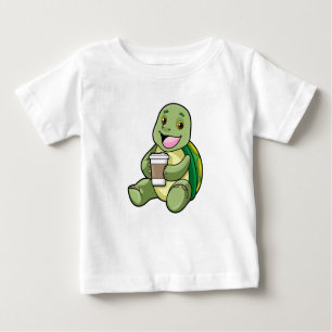 Turtle with Shell & Coffee to go Baby T-Shirt
