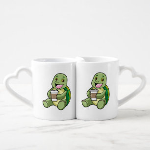 Turtle with Shell & Coffee to go Mug Set