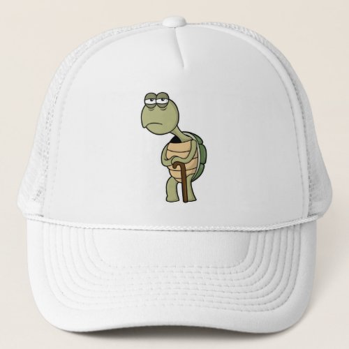 Turtle with Shell  Walking stick Trucker Hat