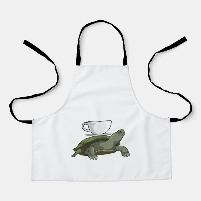 Turtle with Teacup Apron (Front)