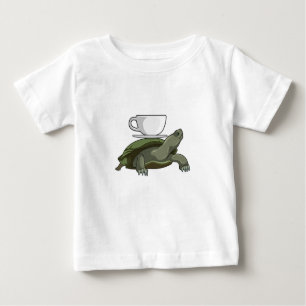 Turtle with Teacup Baby T-Shirt