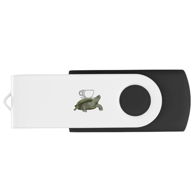 Turtle with Teacup Flash Drive (Back)