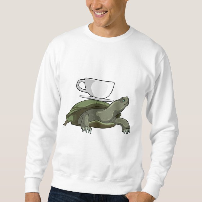 Turtle with Teacup Sweatshirt (Front)