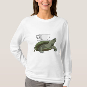 Turtle with Teacup T-Shirt