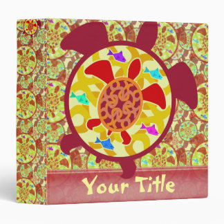 Turtle Within Turtle Customizable 1.5" Art Binder